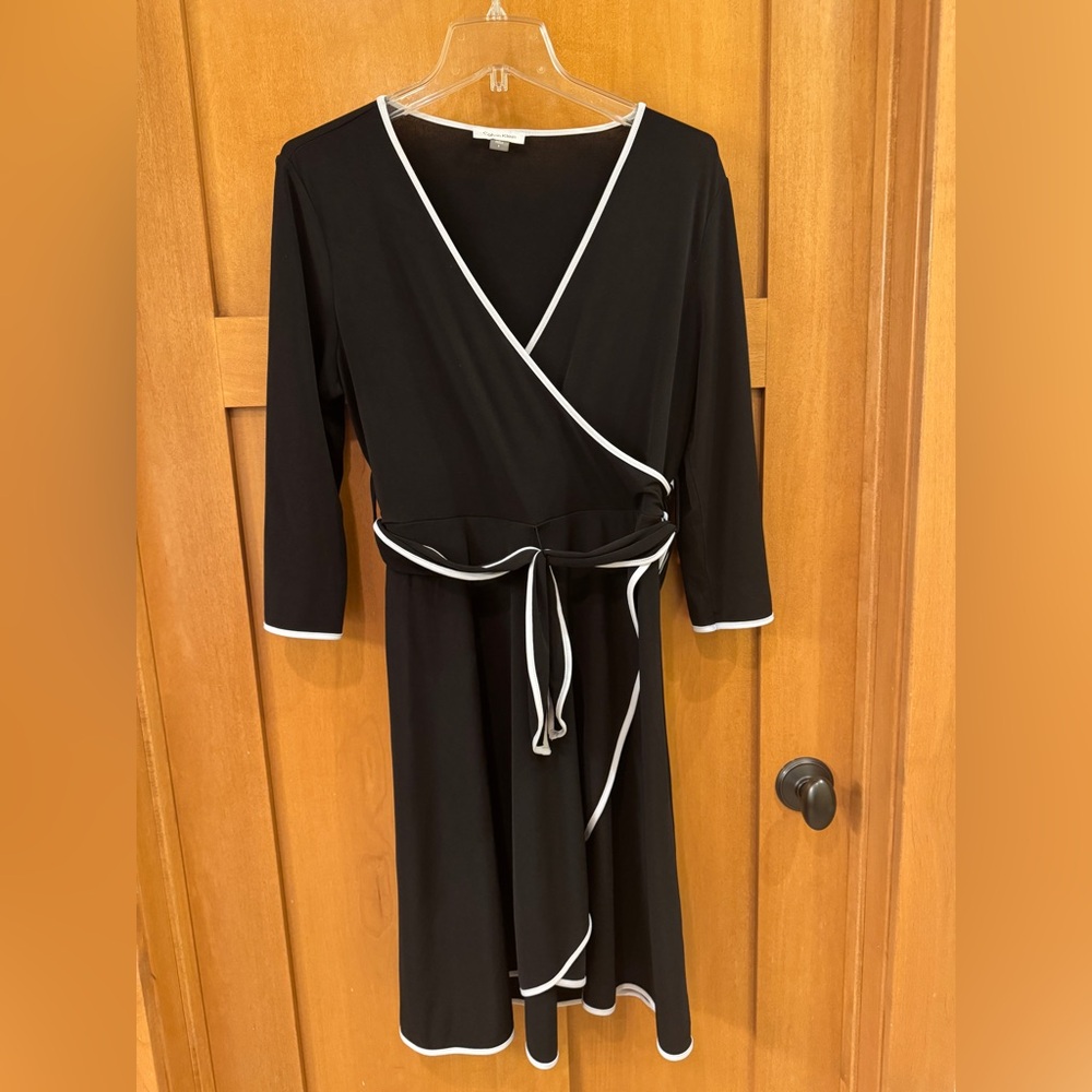 Calvin Klein faux wrap dress